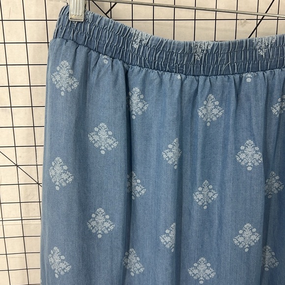 Sonoma Goods For Life x Lauren Lane Pull-On Tiered Skirt L - Picture 3 of 8
